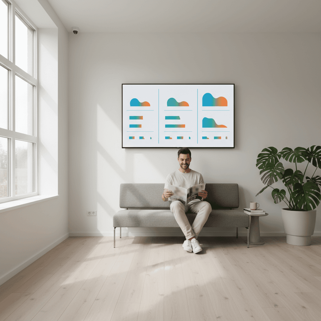 Vergelijkingstabel met drie kolommen (kleine/middelgrote/grote praktijk) met rijen voor: gemiddeld aantal calls, geschatte gemiste calls, potentieel verloren omzet, AI-kosten per maand, en break-even punt in weken.