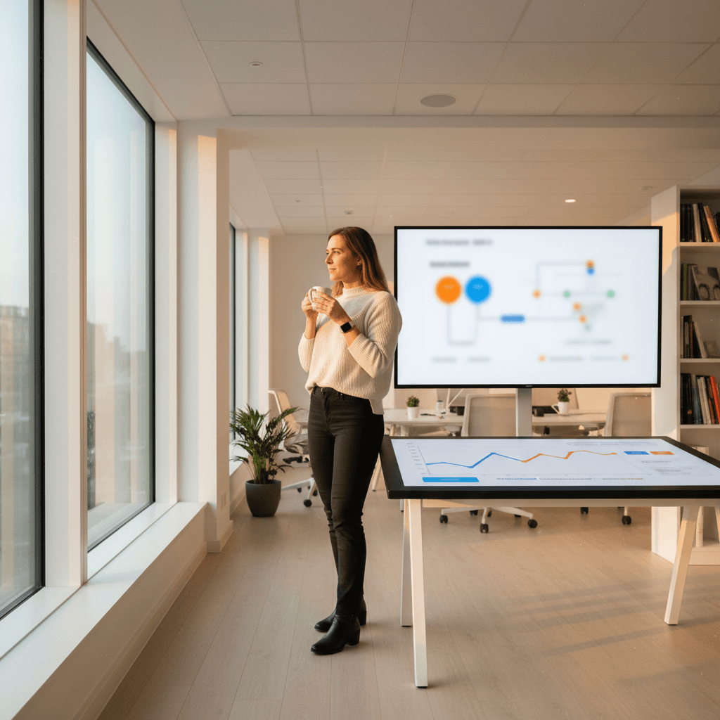 Infographic met een tijdlijn van 24 uur die laat zien wanneer Nederlandse webshops telefoontjes missen (avonden, weekenden) met gemiste-omzet indicators